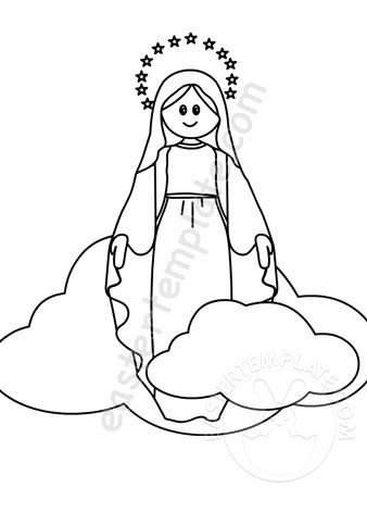 Free printable Immaculate Conception | Easter Template