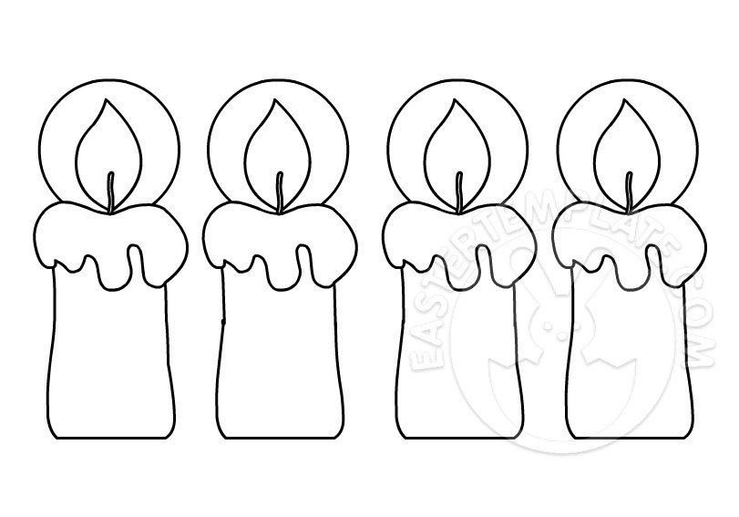 Candles Easter Template