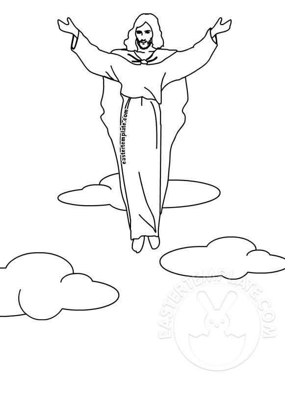 The Ascension of Jesus Easter Template