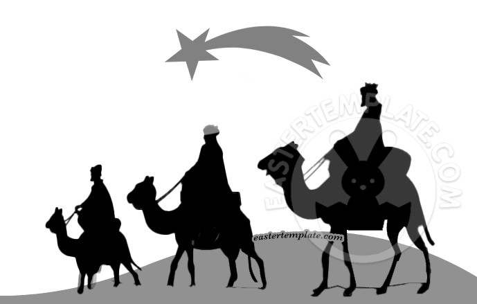 Three Wise Men - Easter Template