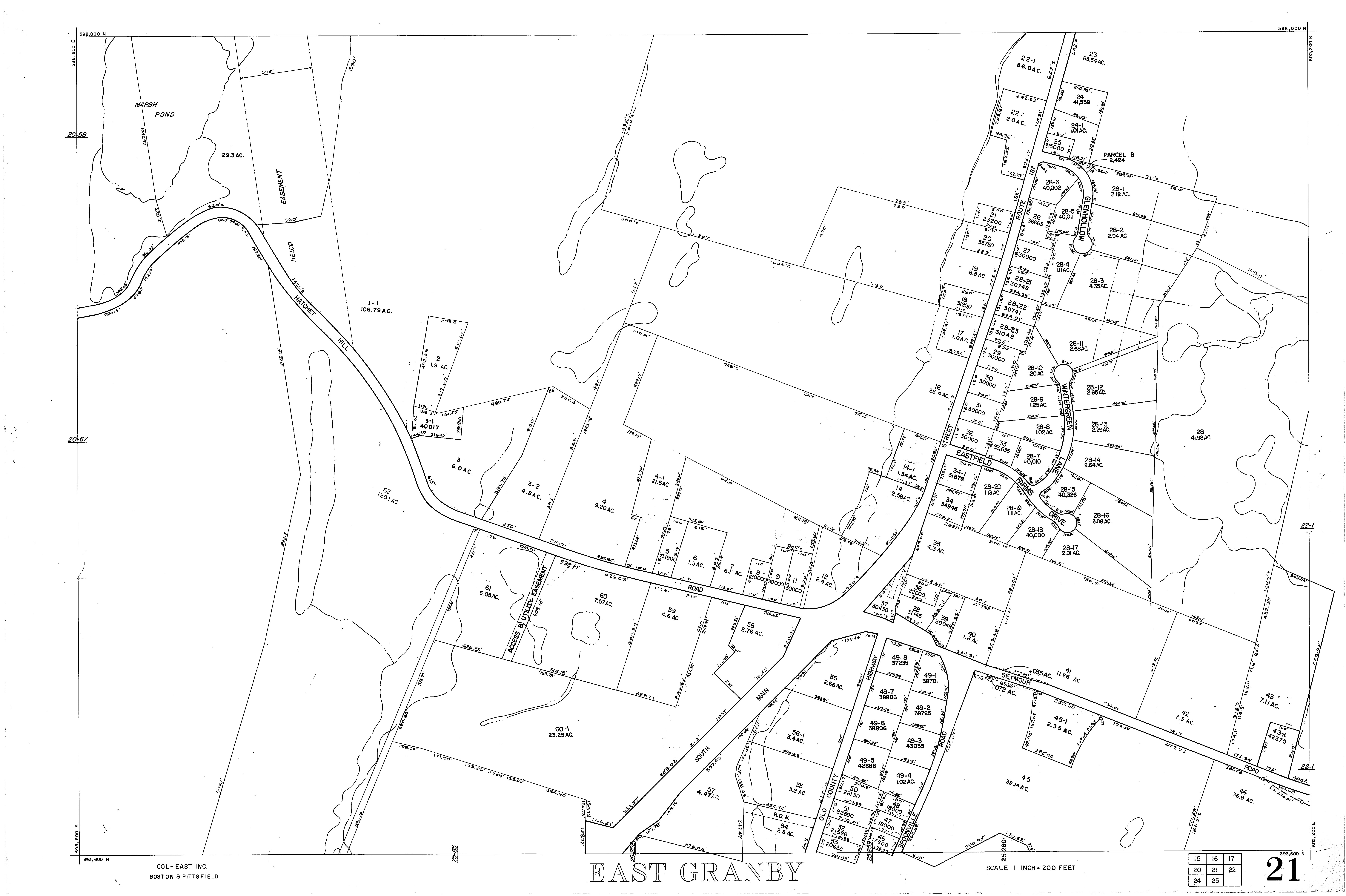 Area Maps Town of East Granby, CT