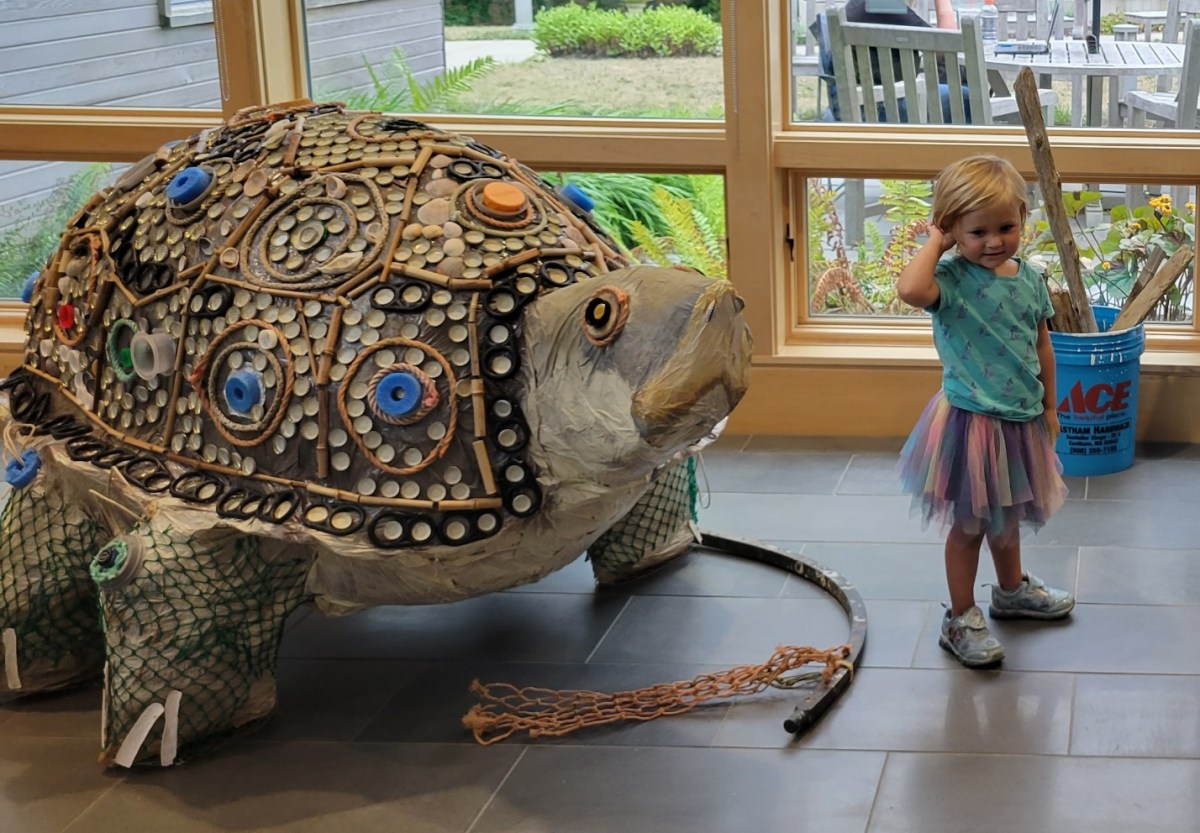Guild Member Kim Walwer Creates ‘Shelly’ Sculpture with Summer Rec