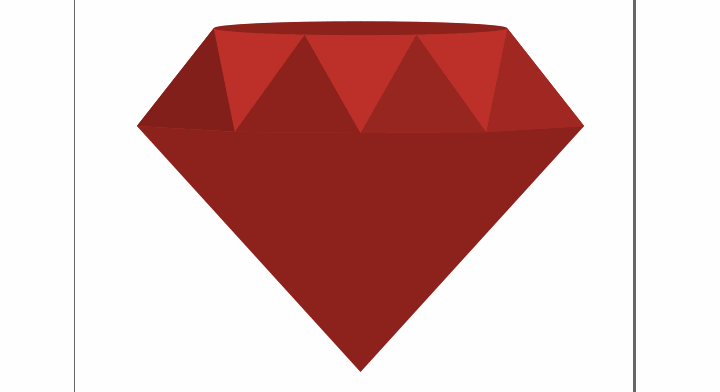 How to draw a ruby in Inkscape