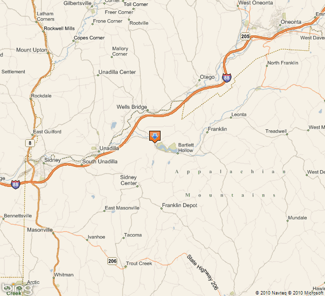 Directions to East Sidney Lake New York