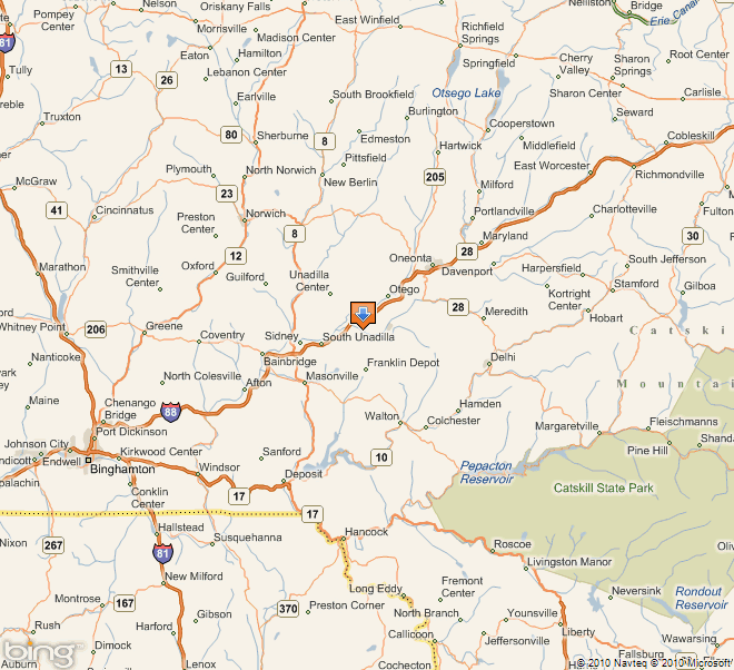 Directions to East Sidney Lake New York