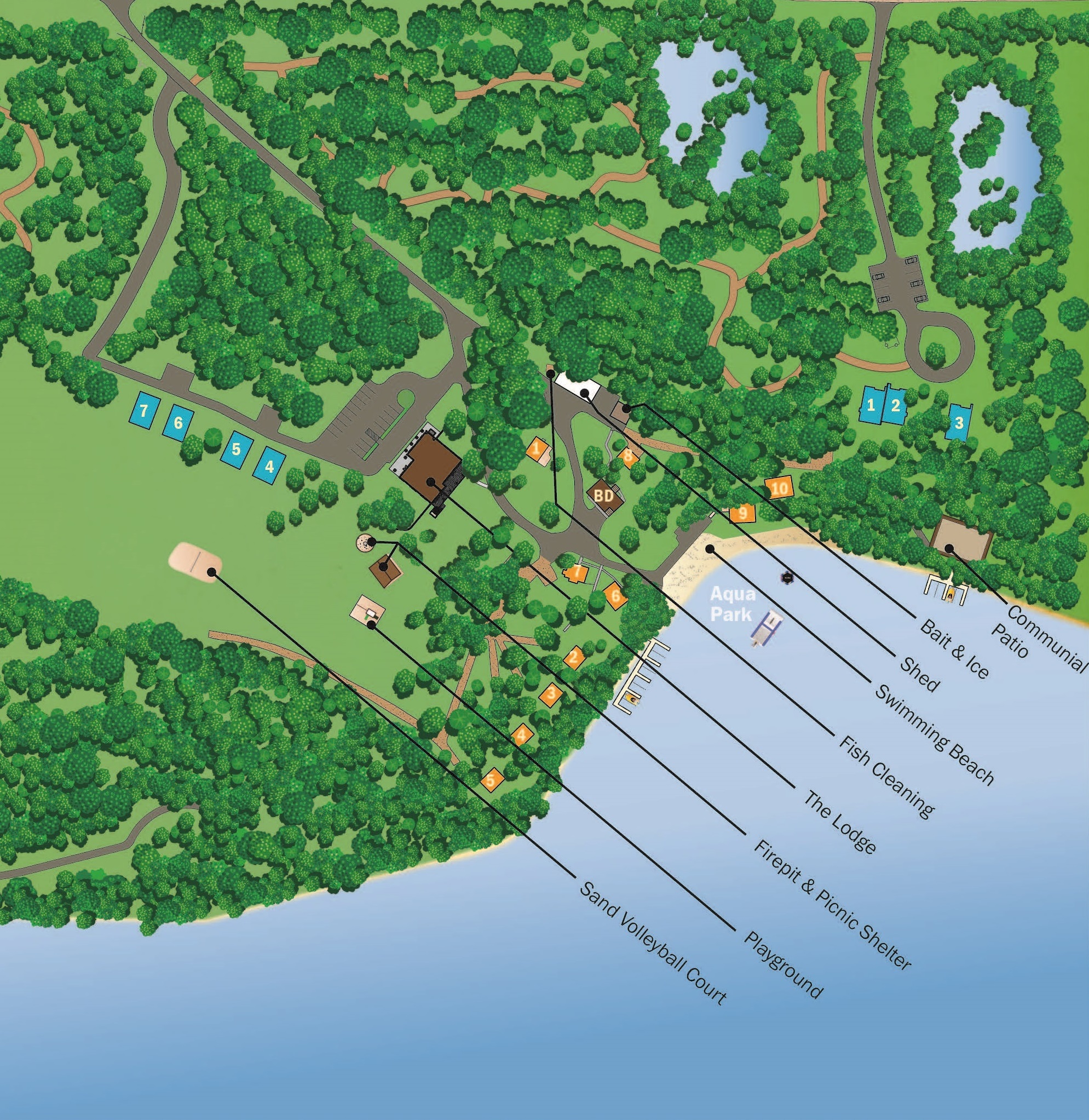 Resort Map East Silent Resort