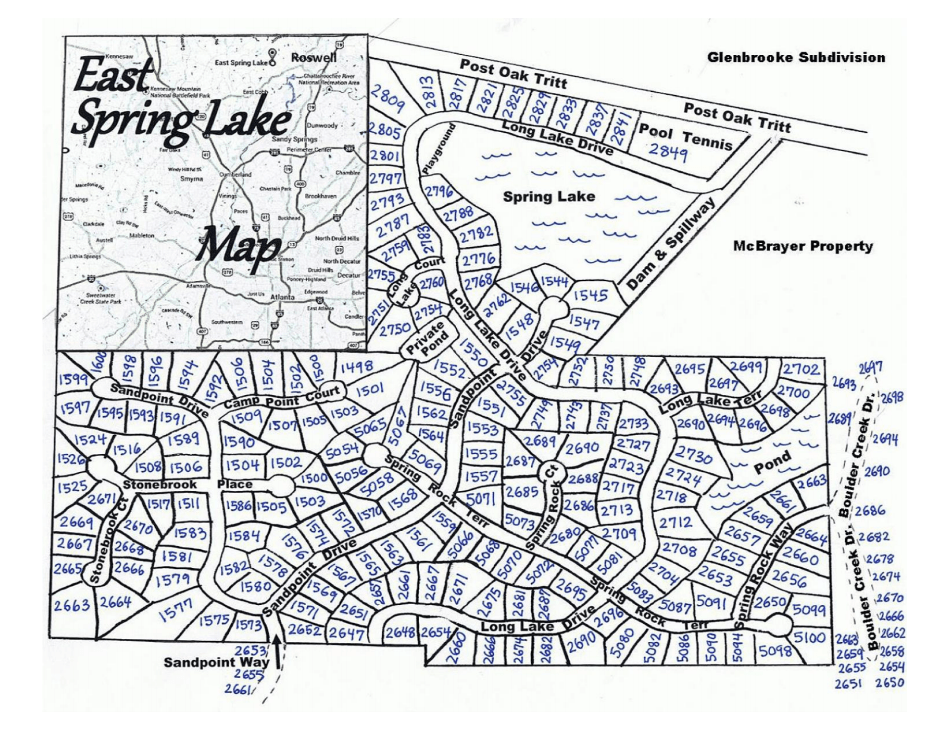ESL Street Map East Spring Lake