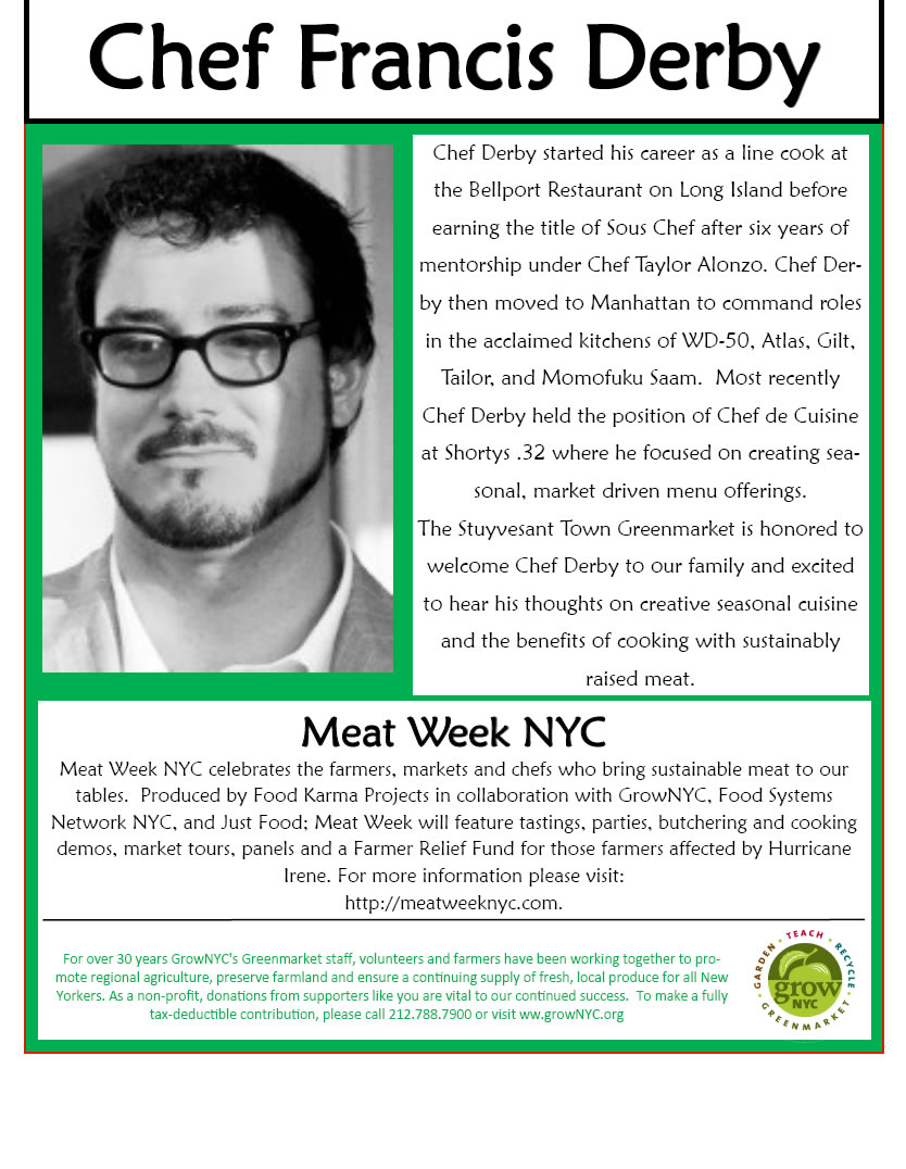 Stuyvesant Town Greenmarket celebrates Meat Week East Village Eats