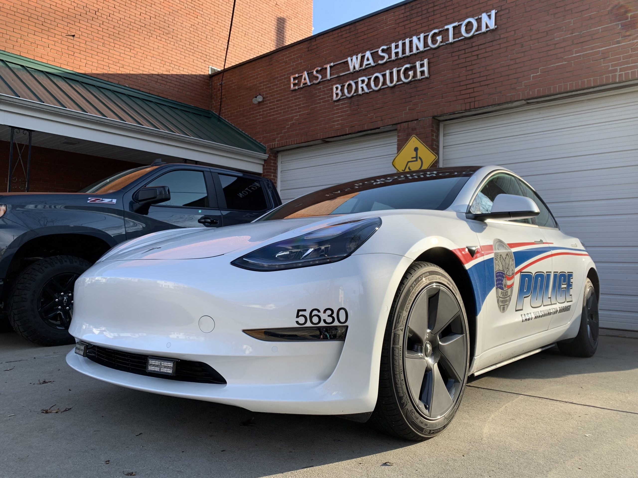 East Washington Borough Police Add Tesla Model 3 to the Police Force