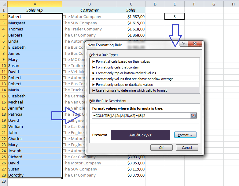 How to Find Duplicates and Triplicates in Excel