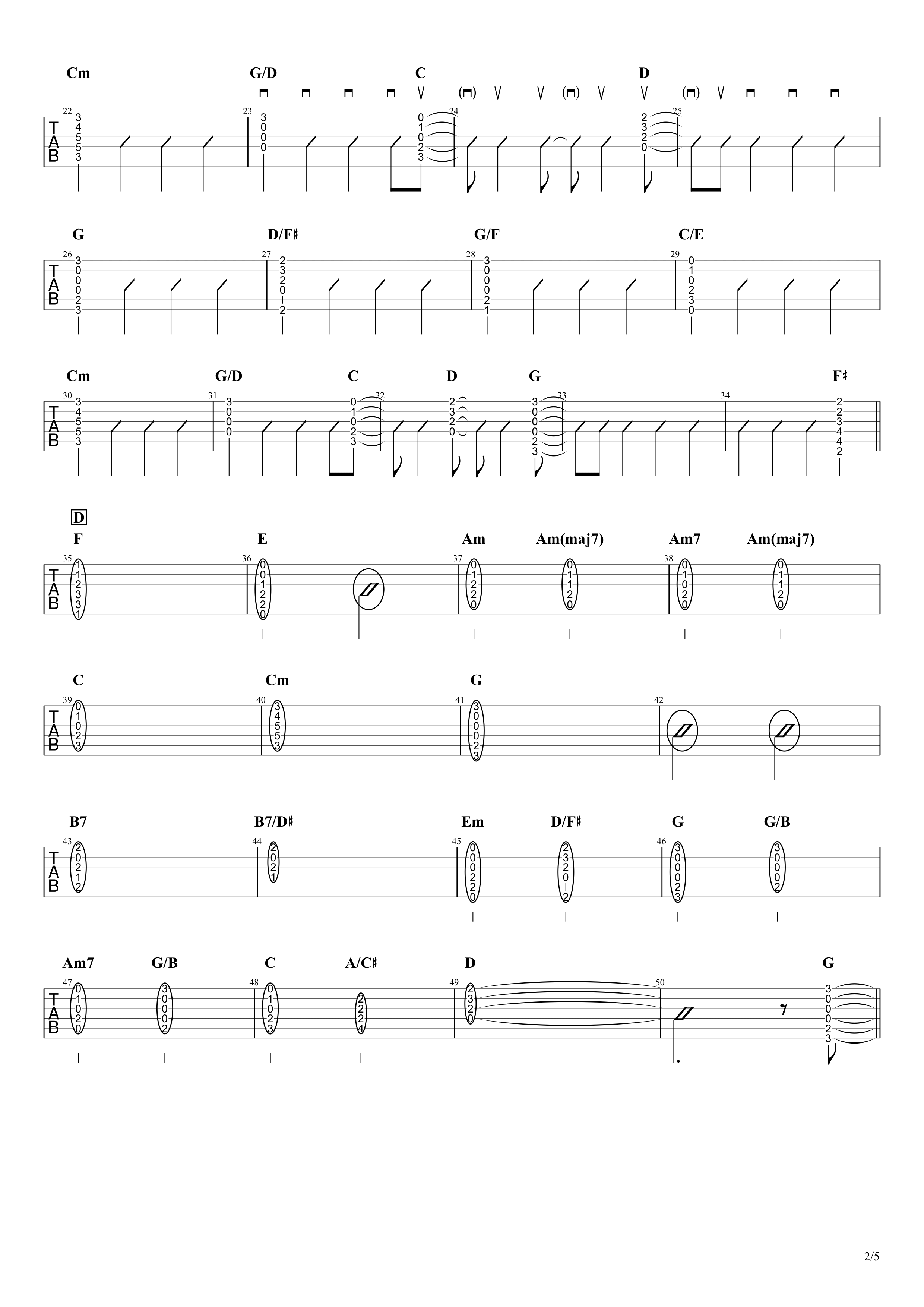 【MAGIC／SEKAI NO OWARI】無料ギターTAB譜｜コードストロークで弾くアレンジVer. Easy