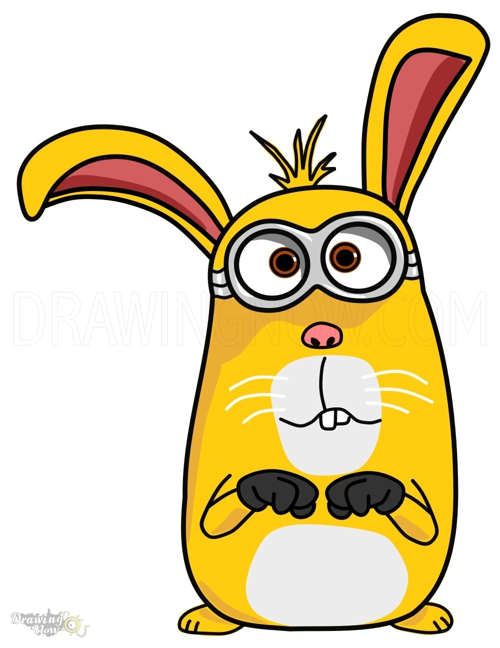 How to Draw Minions 2 Rabbit Kevin DrawingNow