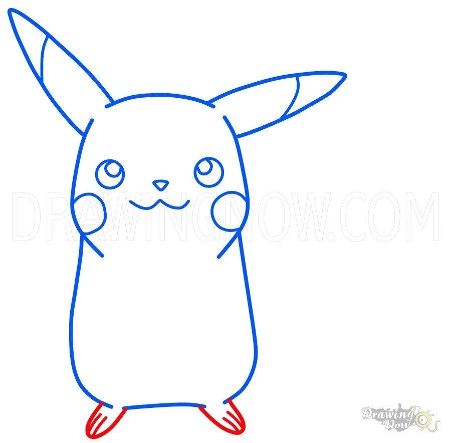 How to Draw Pikachu - DrawingNow