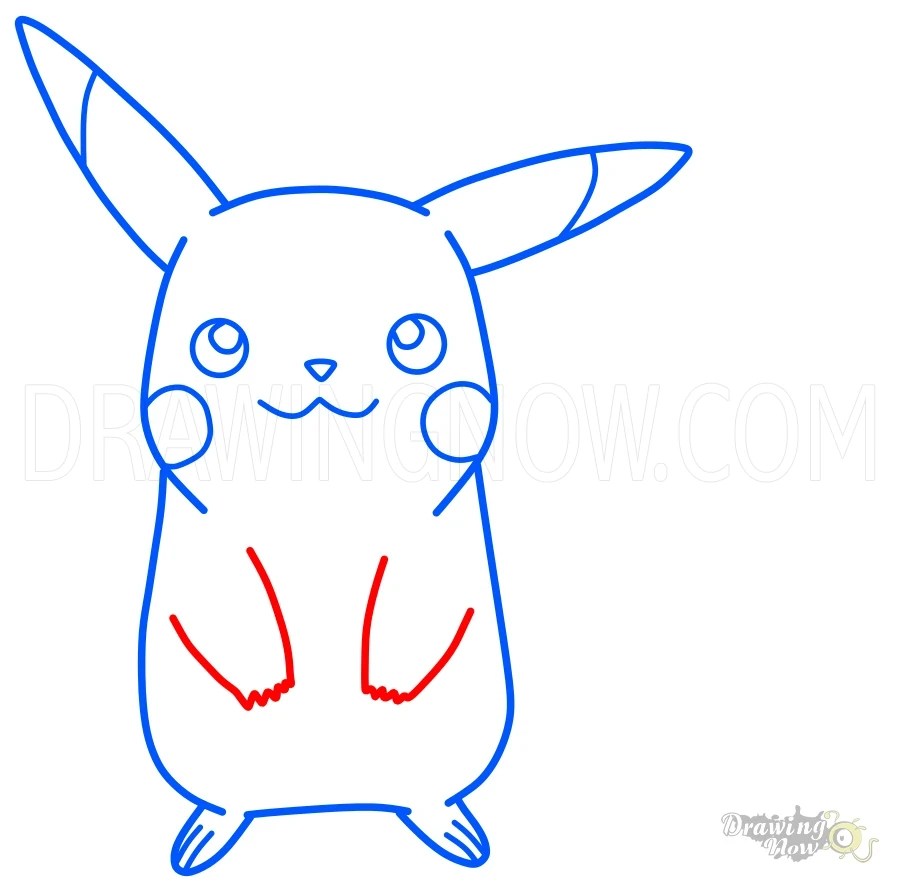 How to Draw Pikachu - DrawingNow