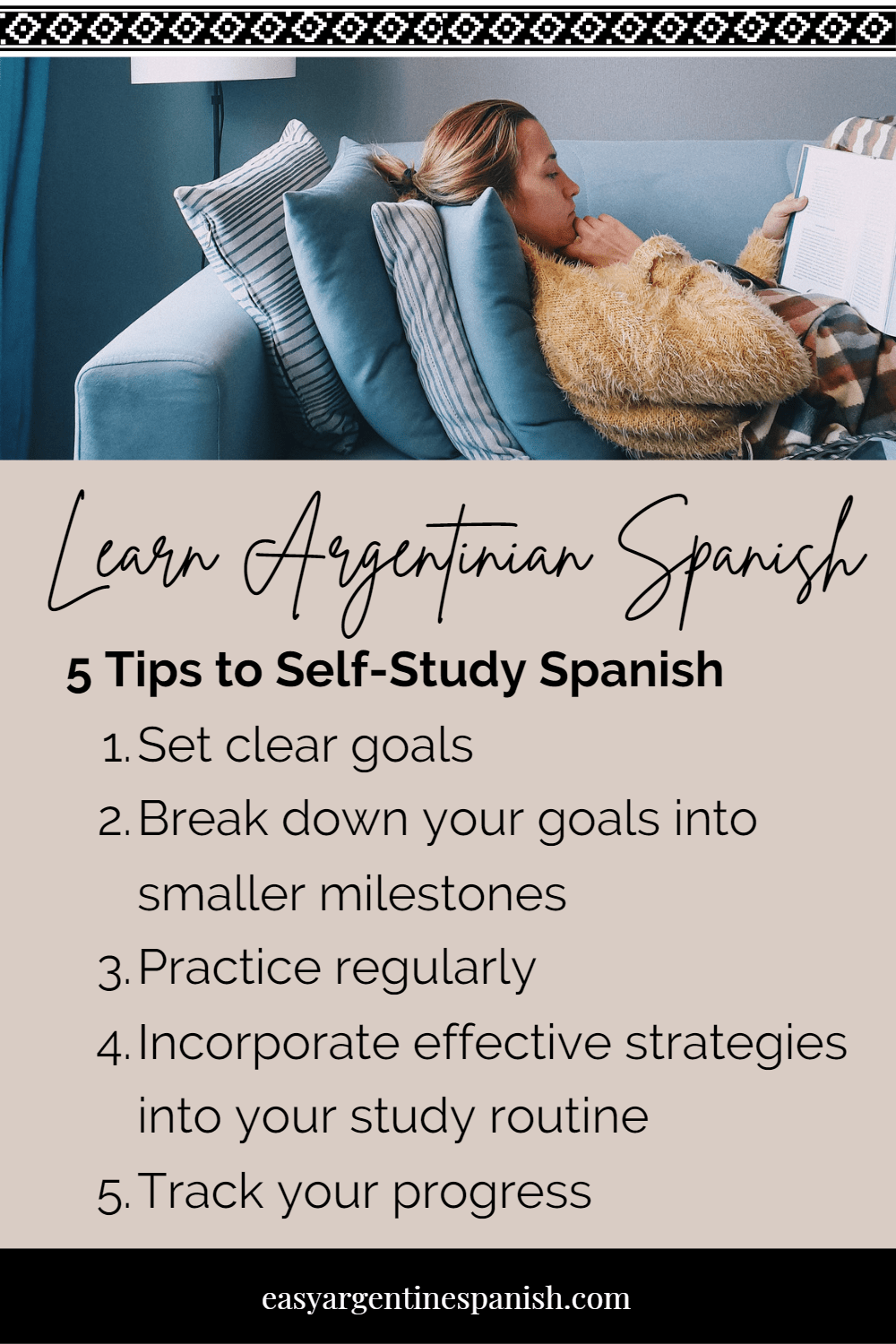 StepbyStep Tried and True Guide to SelfStudy Spanish Easy Argentine