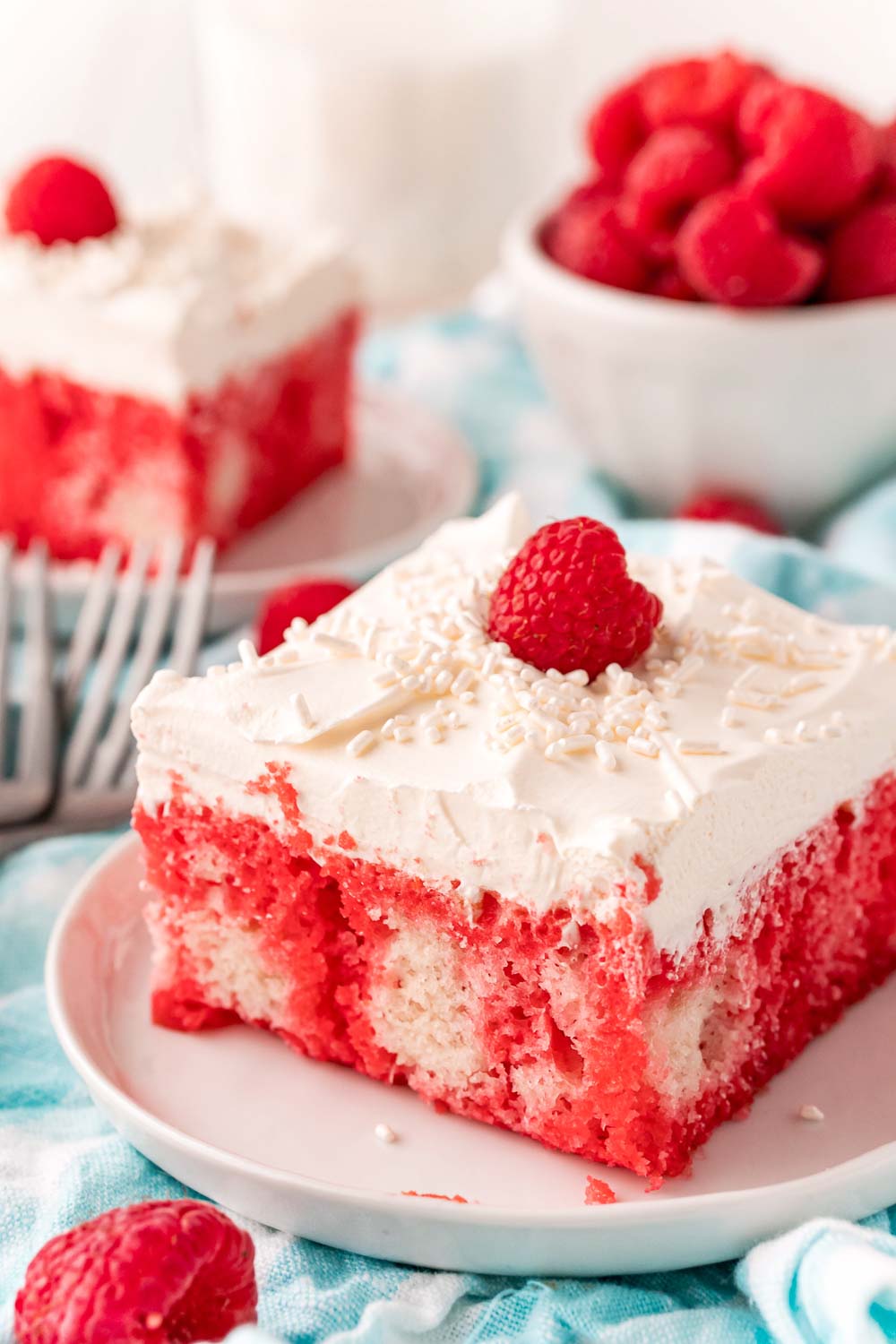 Raspberry Poke Cake Easy Budget Recipes
