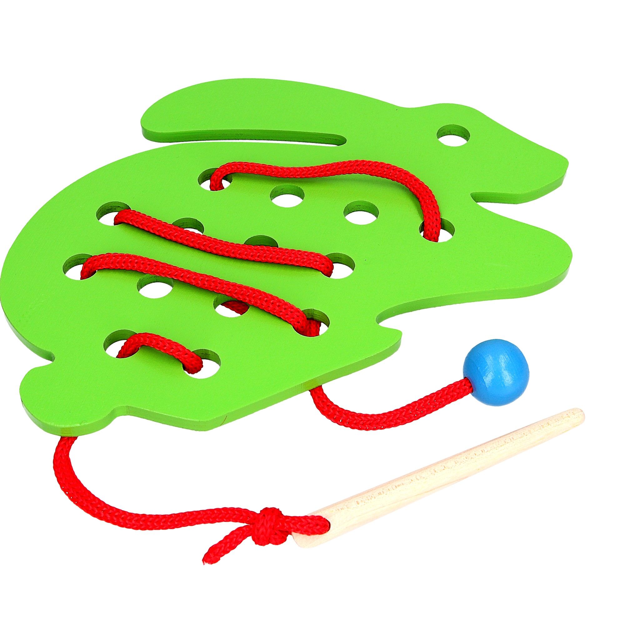 Wooden Rabbit Lacing Toy for Babies Easy Busy Boards™