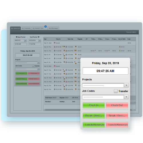 EasyClocking Time & Attendance Software Web Based Time Clock