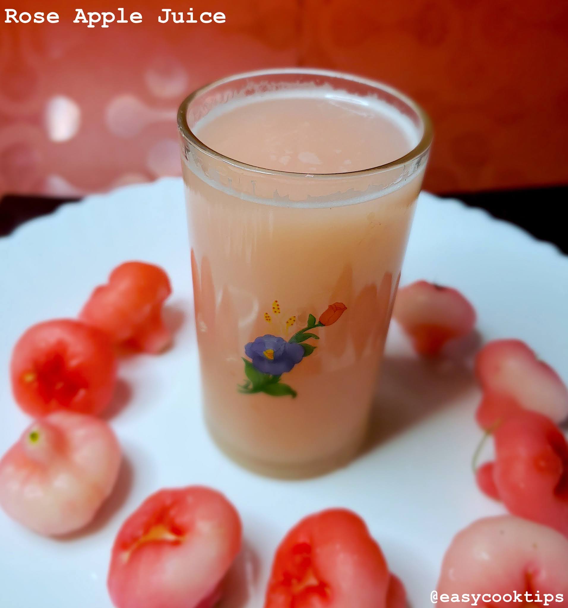 Rose Apple Juice Recipe Chambakka Juice Healthy Juice Recipe