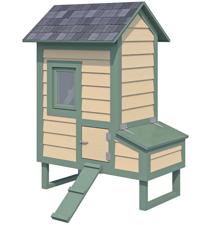 2x4 Small Chicken House Plan For 6 Chickens Easy Coops™