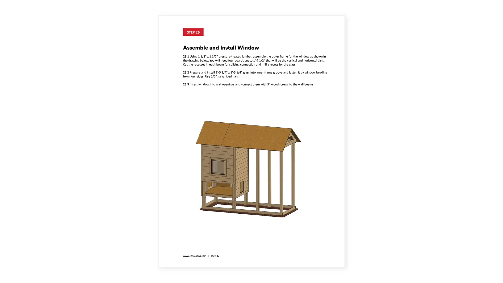 4x10 Medium Chicken Coop Plans For 10 Chickens Easy Coops™