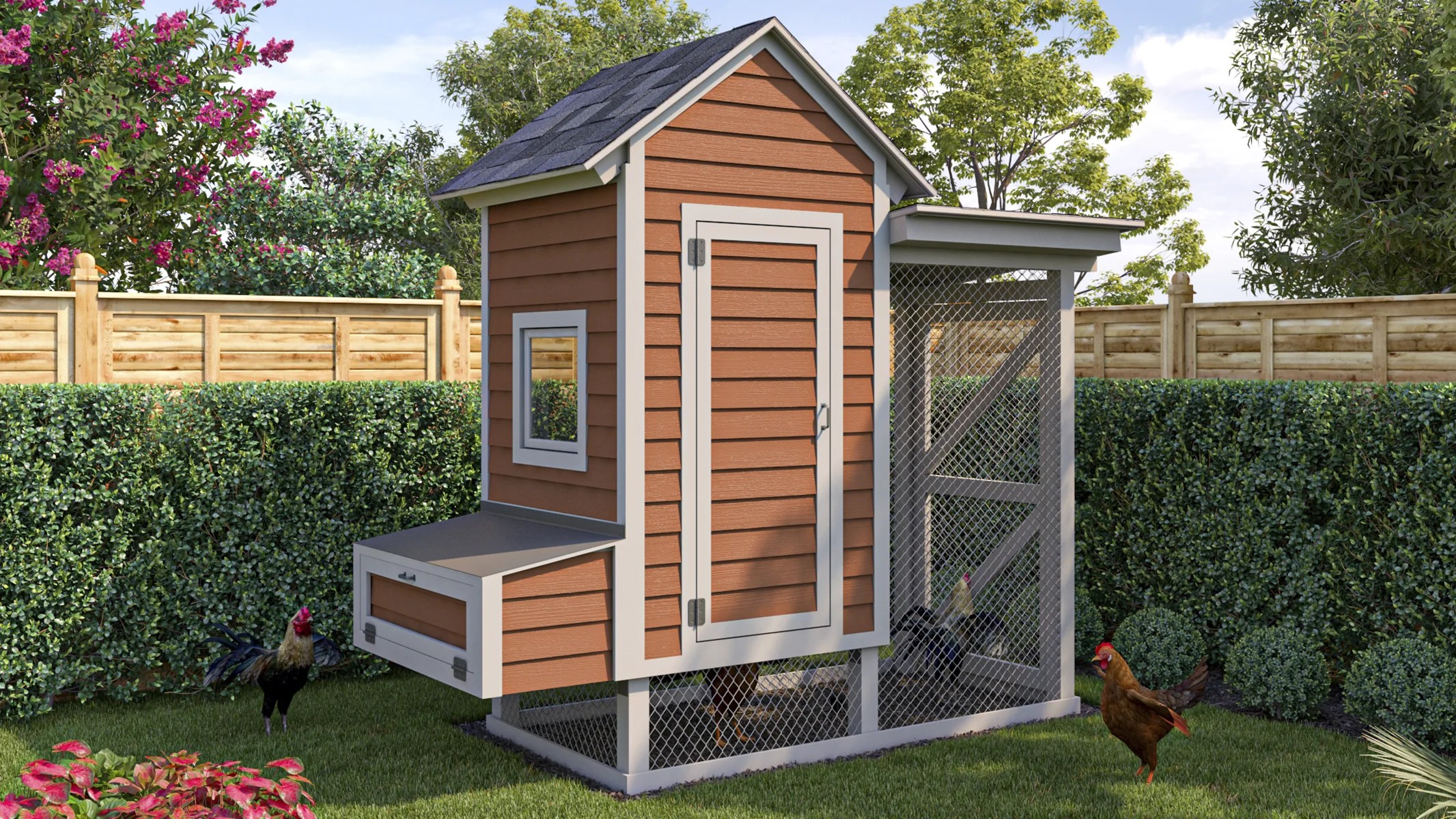 4x8 Medium Chicken Coop Plans For 10 Chickens Easy Coops™