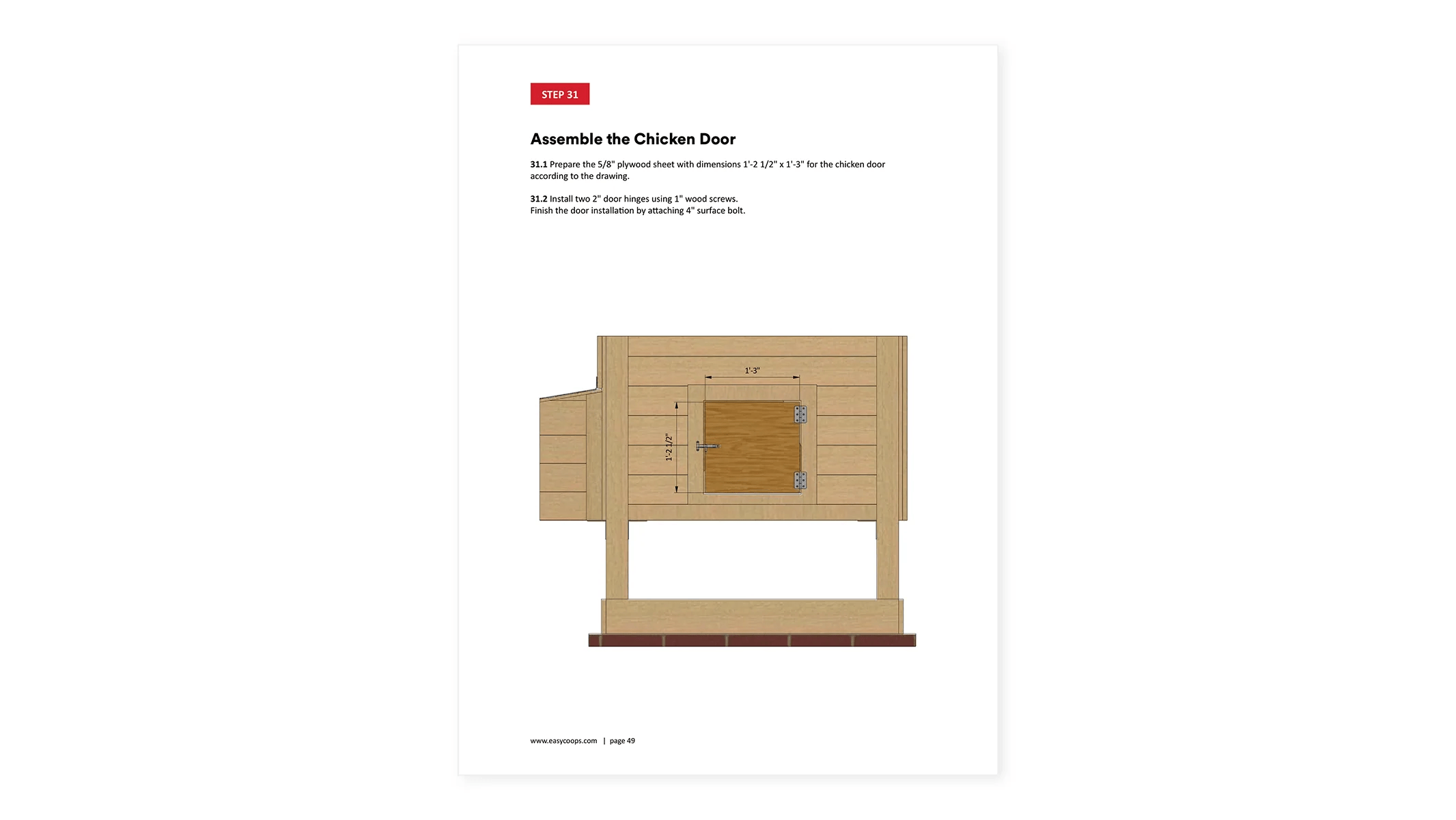 4x8 Medium Chicken Coop & Run Plans For 8 Chickens Easy Coops™