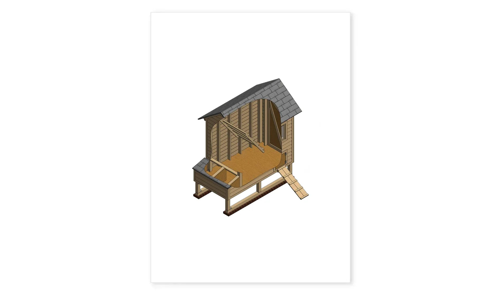 4x8 Medium Chicken Coop Plan For 8 Chickens Easy Coops™