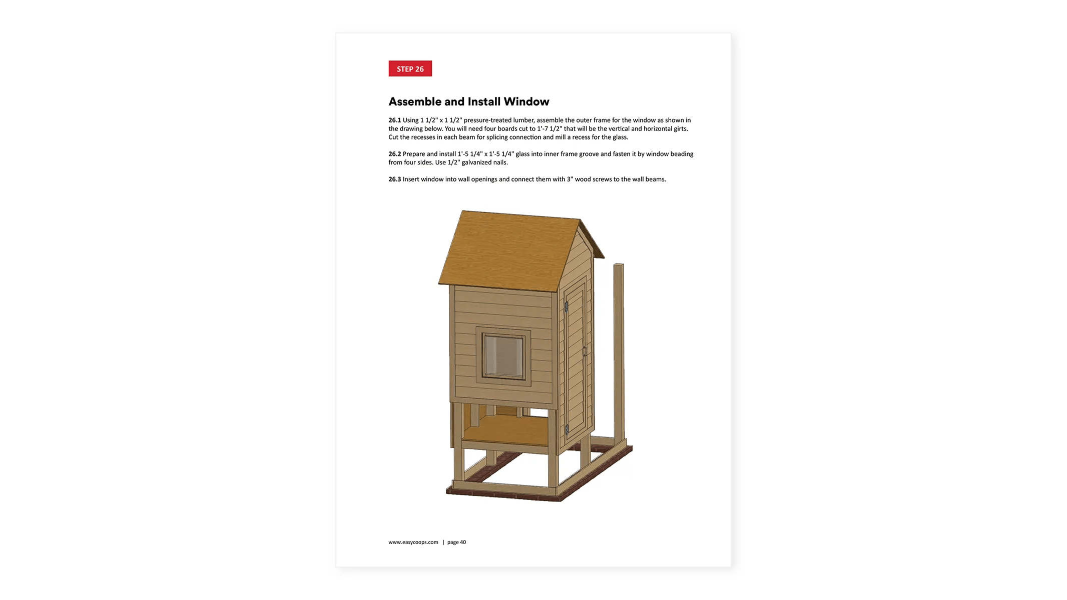 4x8 Medium Chicken Coop Plans For 10 Chickens Easy Coops™