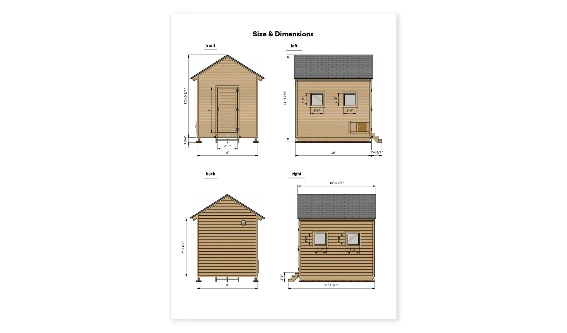 10x8 Medium Chicken Coop Plan For 30 Chickens Easy Coops™