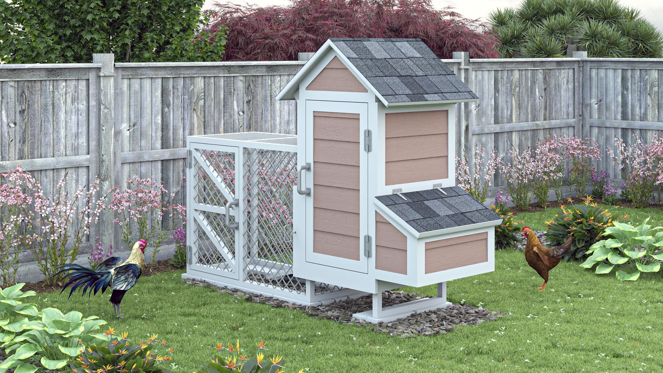 2x6 Small Chicken Coop & Run Plans For 6 Chickens Easy Coops™