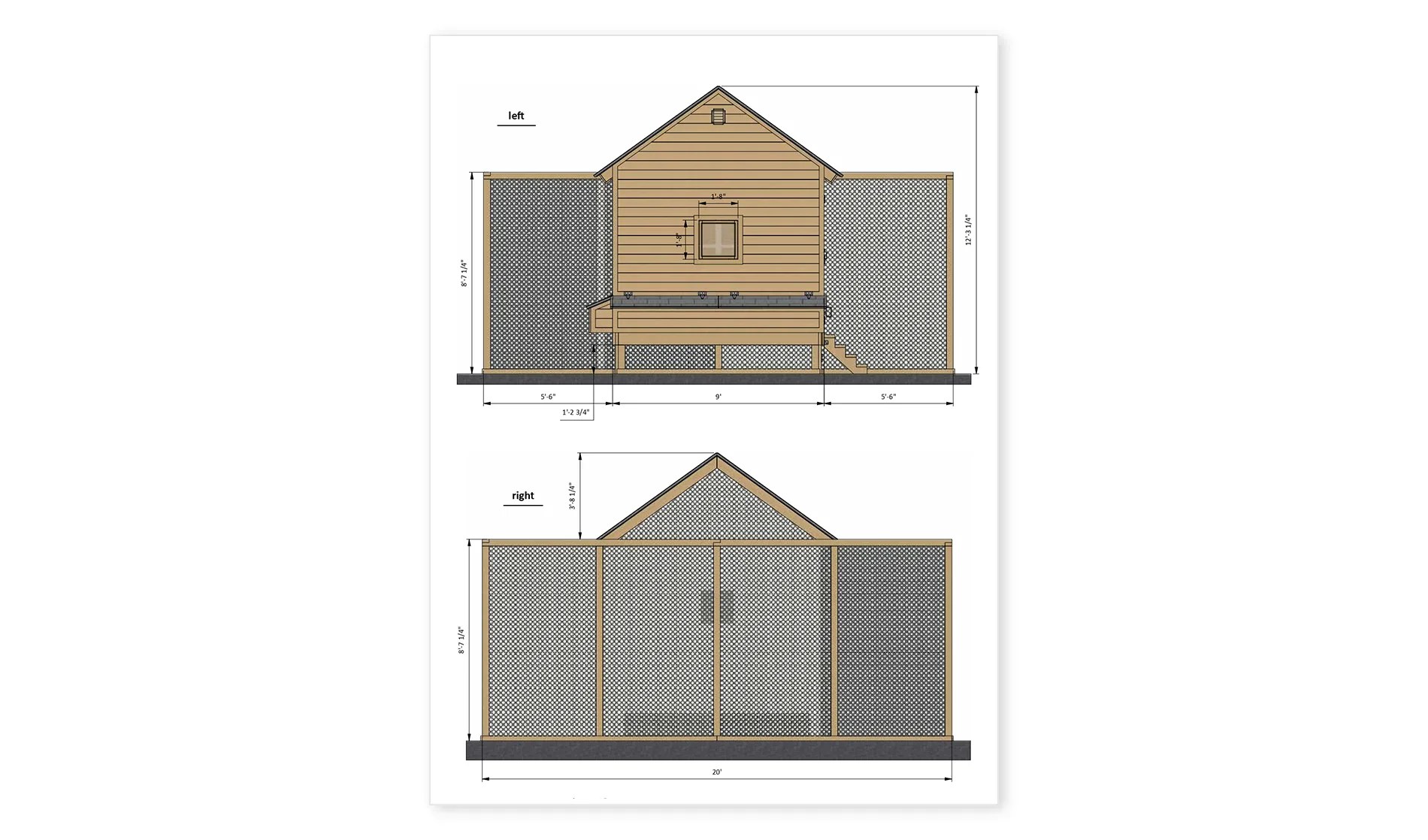 Extra Large Chicken Coop With Run Plans For 50 Chickens Easy Coops™