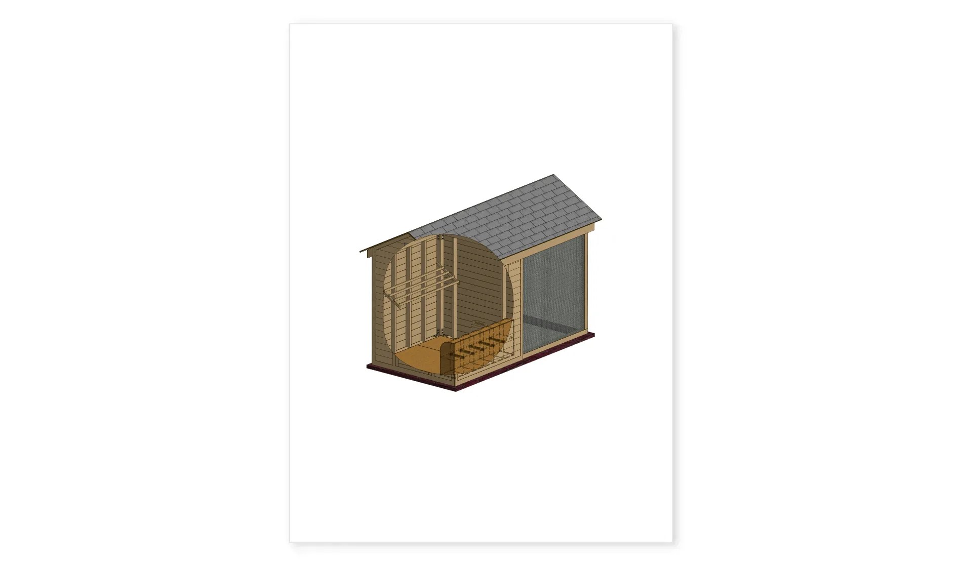 6x12 Medium Chicken Coop & Run Plans For 10 Chickens Easy Coops™