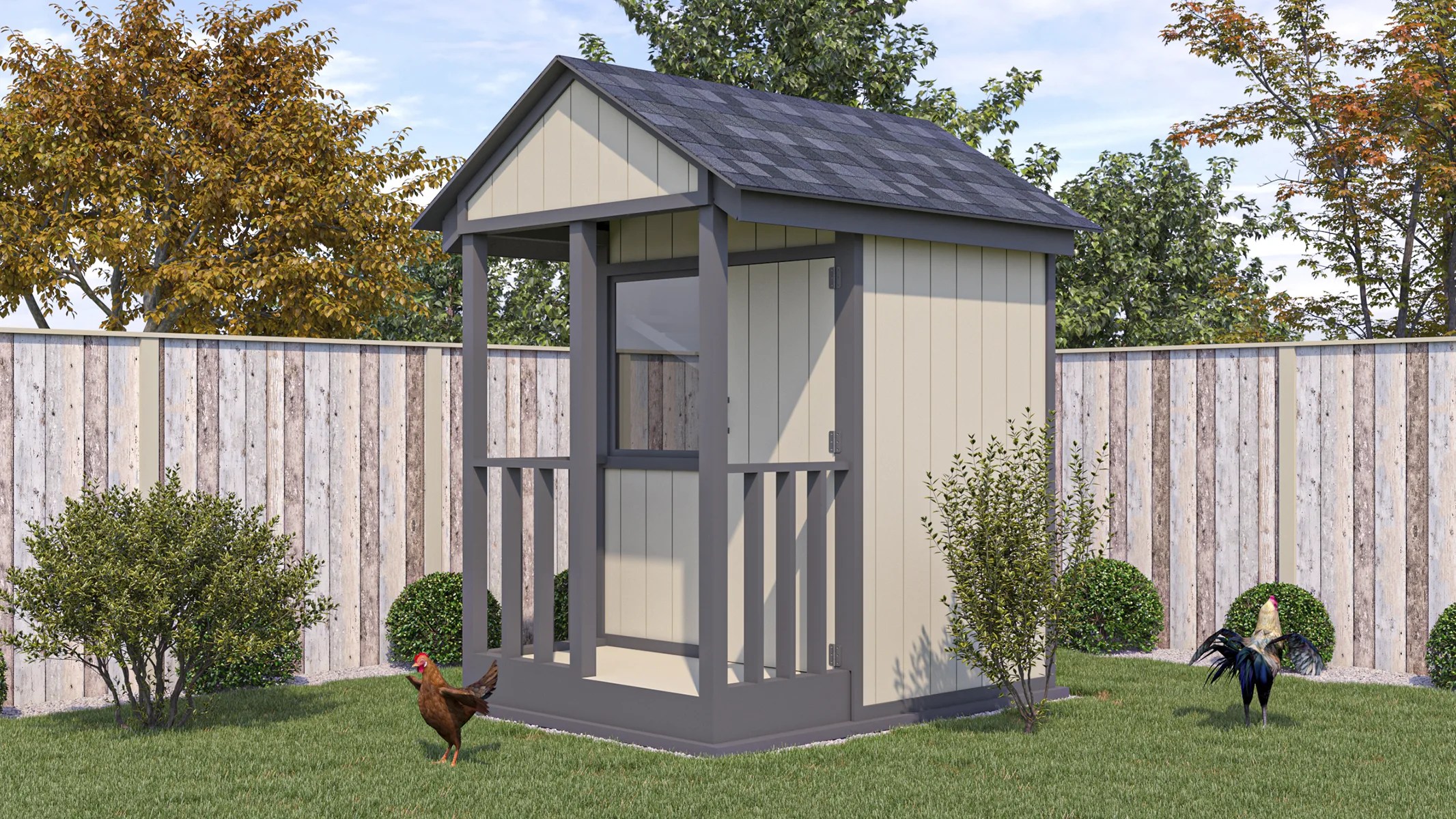 6x8 CottageStyle Chicken Coop Plans For 12 Chickens Easy Coops™