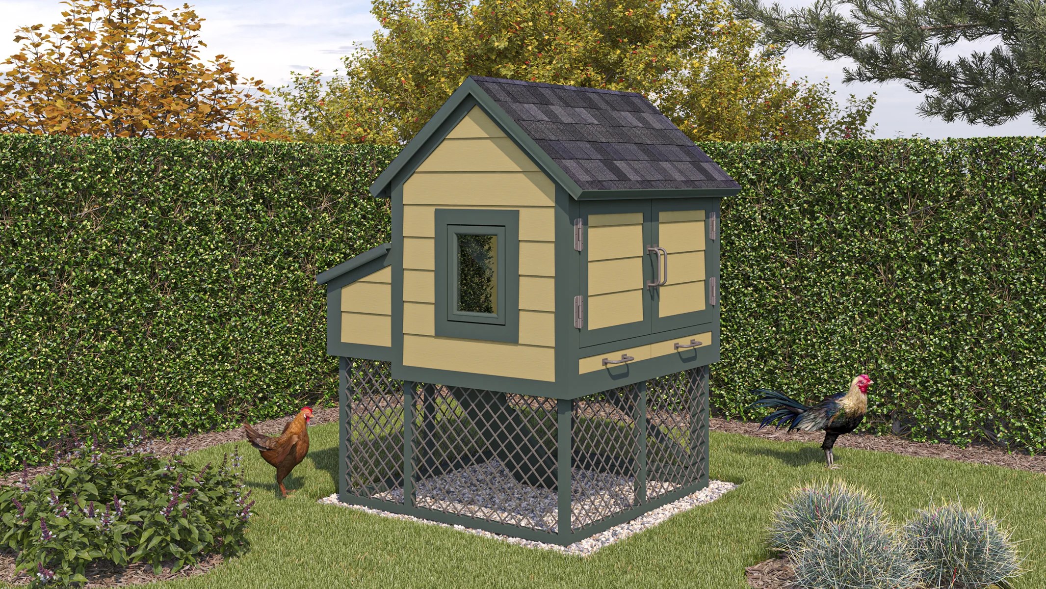 4x4 Small Chicken Coop Plans For 6 Chickens Easy Coops™