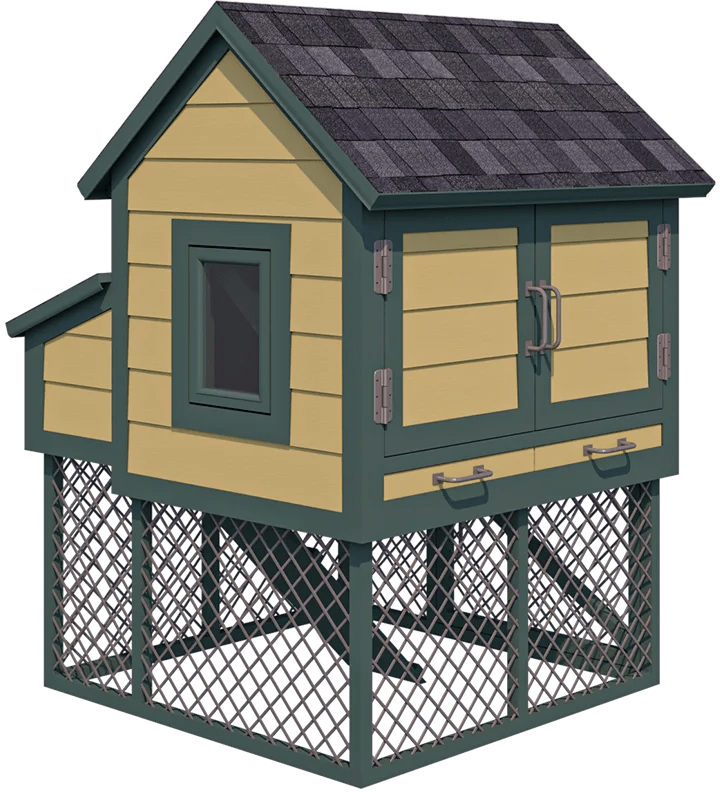 4x4 Small Chicken Coop Plans For 6 Chickens Easy Coops™