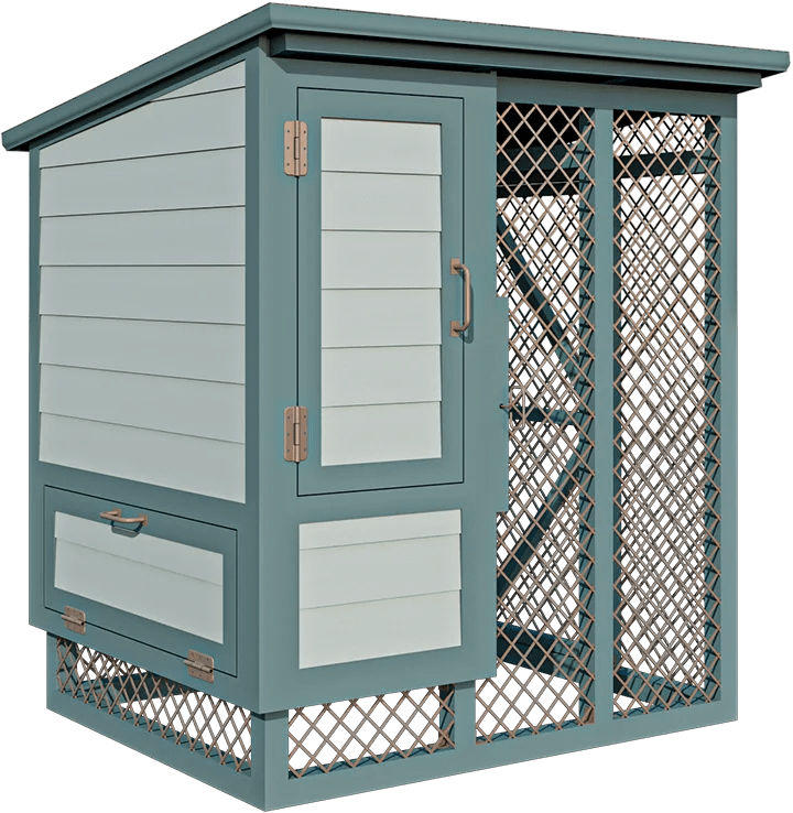 4x5 LowMaintenance Chicken Coop Plans For 8 Chickens Easy Coops™