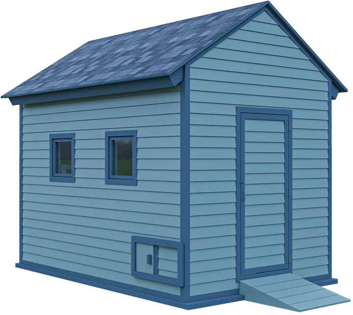 8x12 AllWeather Chicken House Plan For 20 Chickens Easy Coops™