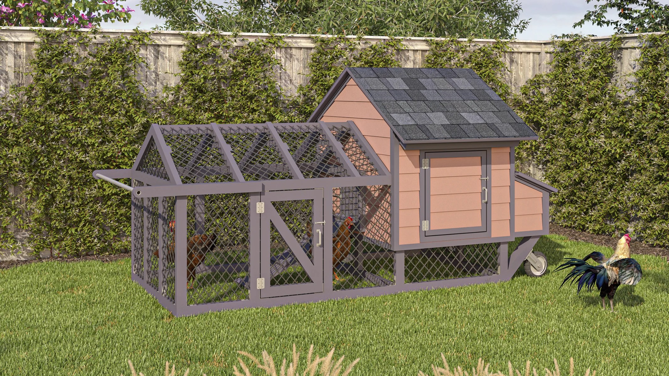 4x8 Small Chicken Tractor Plans For 6 Chickens Easy Coops™