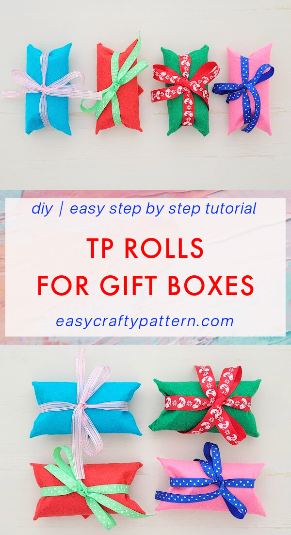 Easy To Make DIY Toilet Paper Roll Gift Box Easy Crafty Pattern