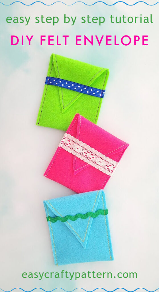 Easy DIY Felt Gift Card Envelope Easy Crafty Pattern
