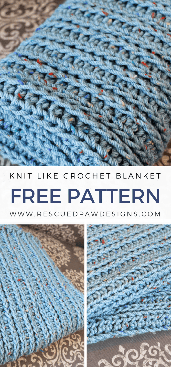 Crochet Stitch That Looks Like Knit Blanket Easy Crochet Patterns