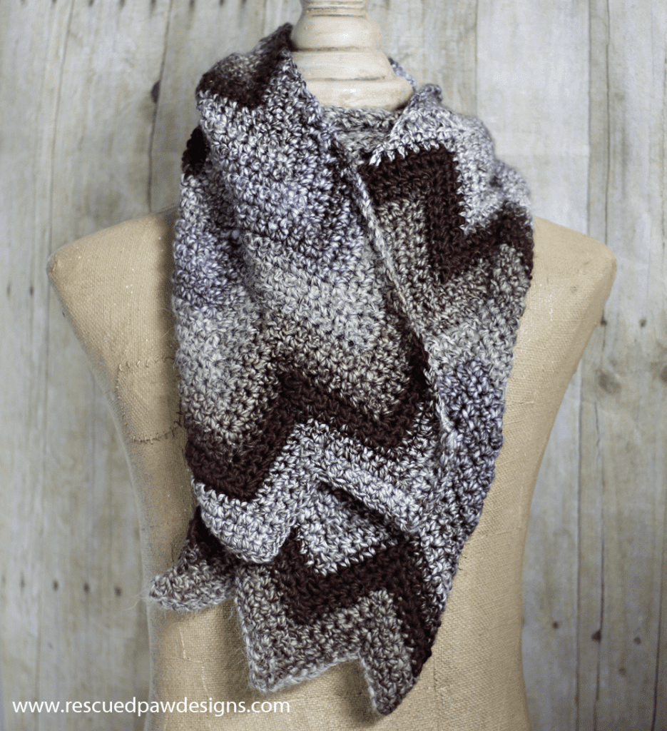Chevron Scarf Crochet Pattern Easy Crochet Patterns