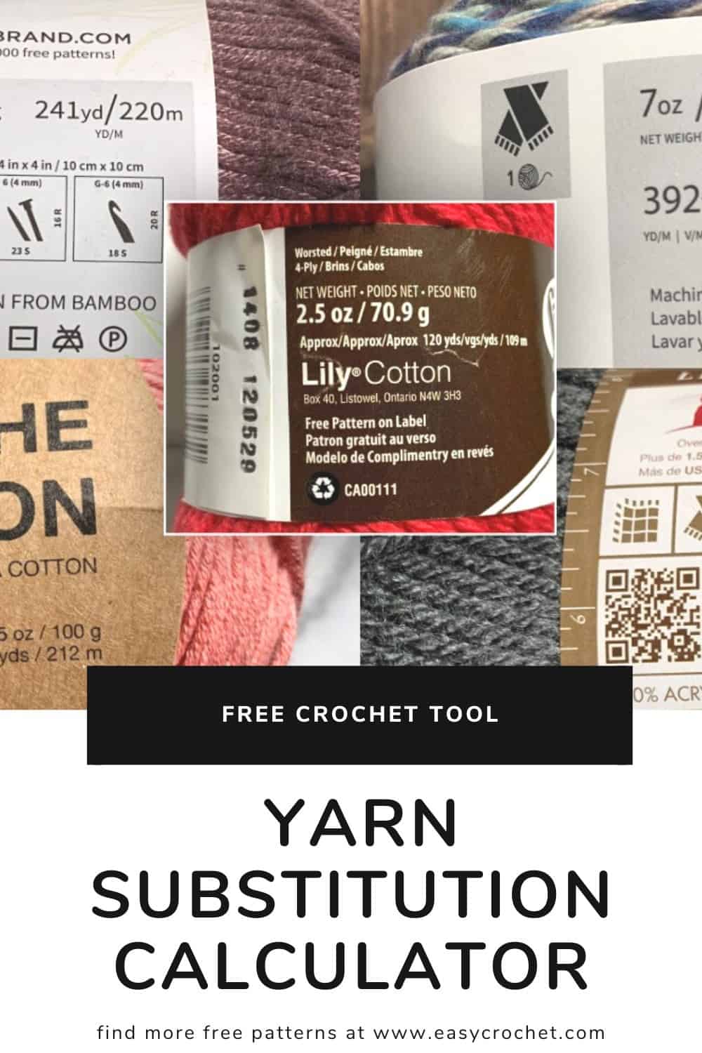 Yarn Substitution Calculator for Patterns Easy Crochet Patterns