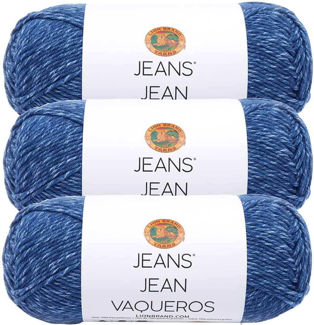Lion Brand 'Jeans' Yarn Details & Crochet Patterns Easy Crochet Patterns