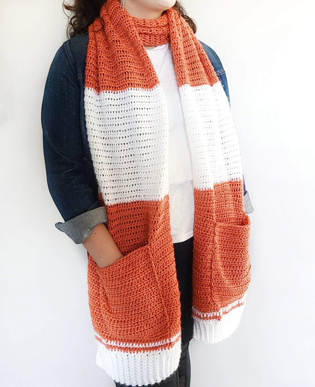 Easy Crochet Pocket Shawl Pattern - Easy Crochet Patterns