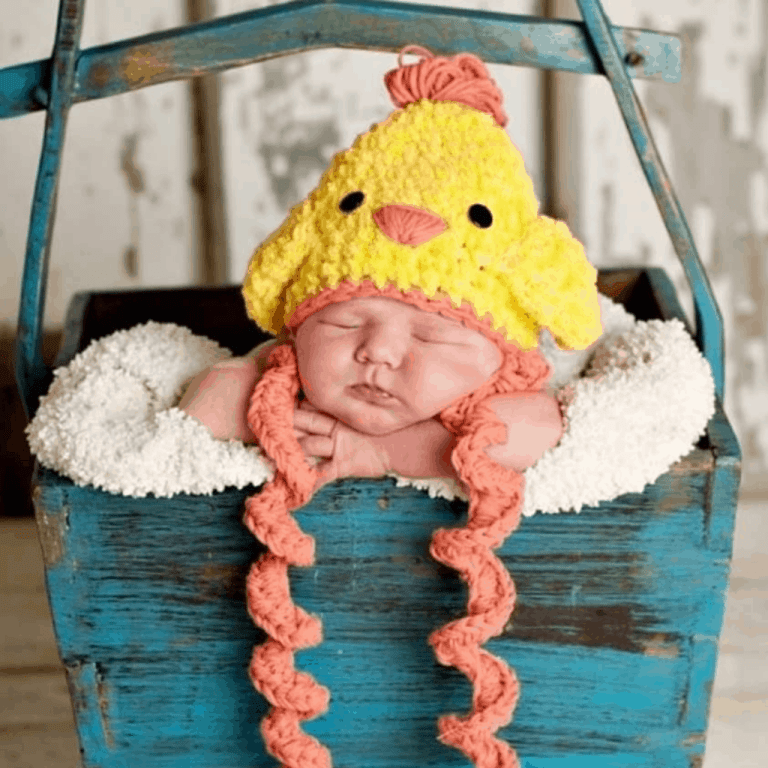Crochet Baby Easter Chicken Hat Pattern Easy Crochet Patterns