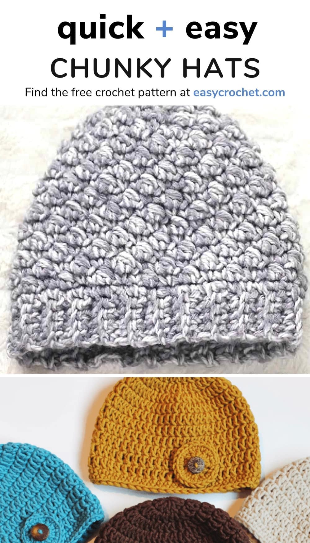 7 Bulky Yarn Crochet Hat Patterns Easy Crochet Patterns