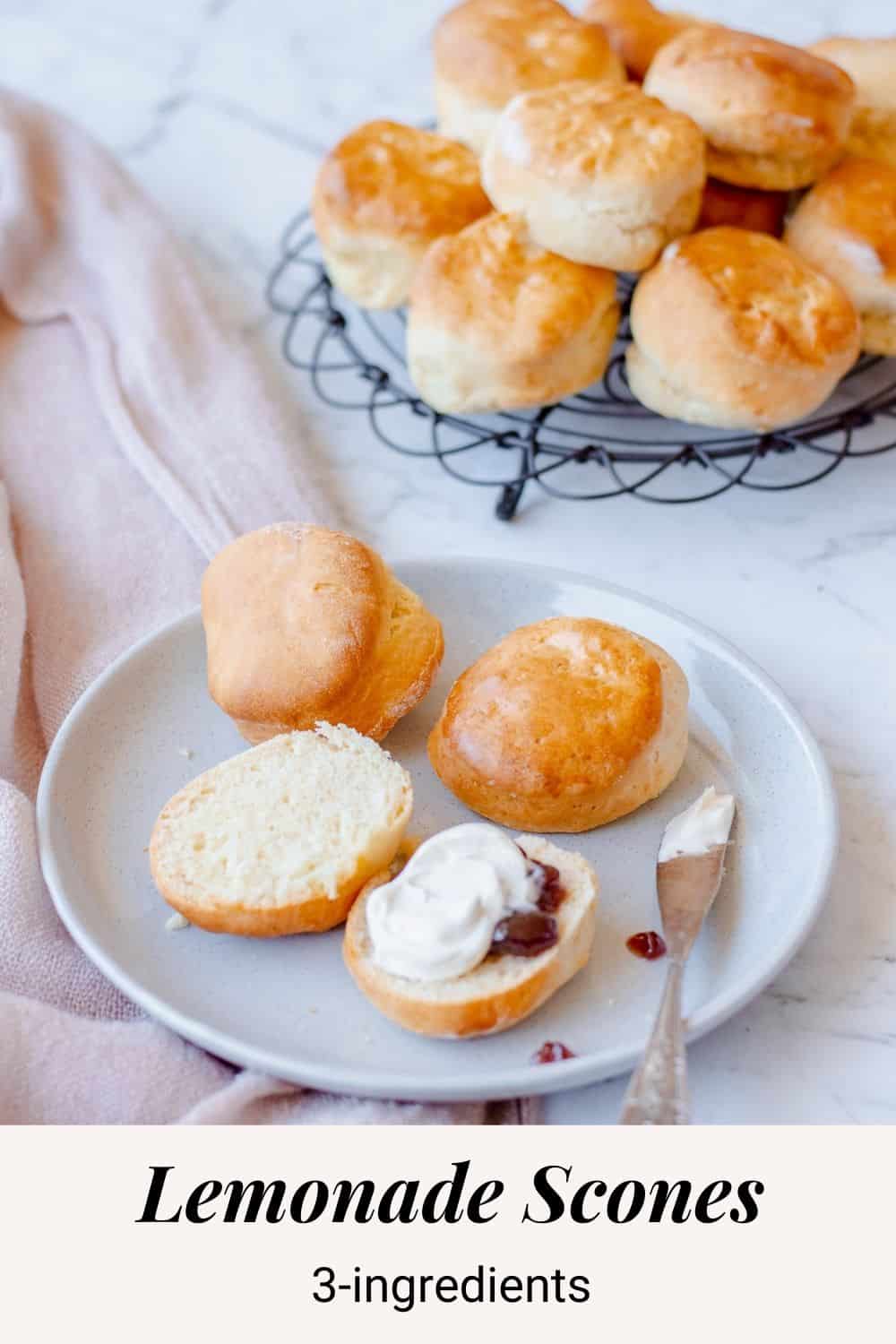Lemonade Scones (3 Ingredients) Easy Deliciousness