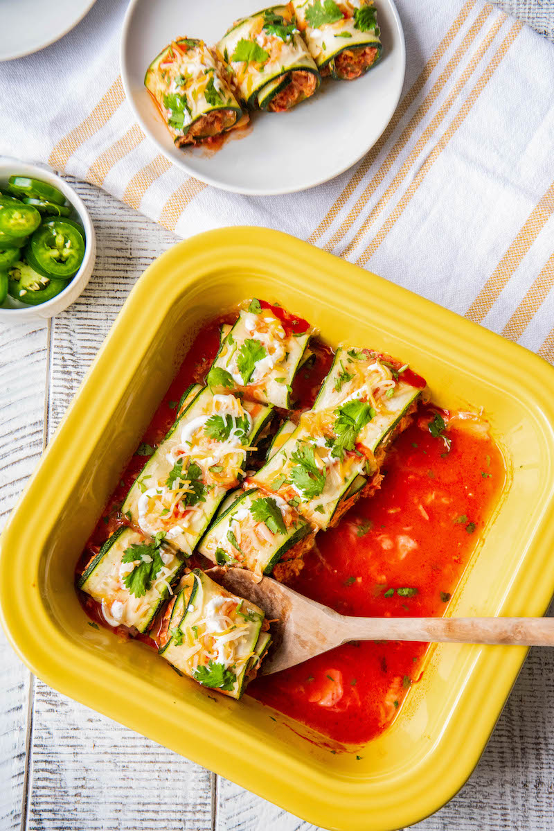 Easy Chicken Zucchini Enchiladas Easy Dinner Ideas